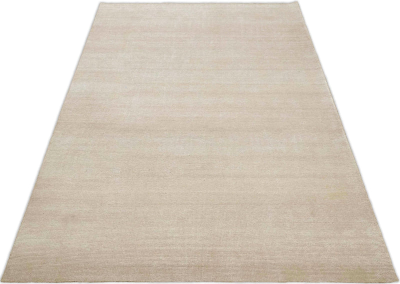 2x3, 5x8 and 8x10 Solid Beige Rug, Low Pile, No Shedding | TRD162