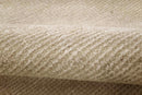 Beige Modern Area Rug - Hand Woven 100 Percent Natural Wool Fibers