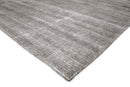 Hand Woven Solid Gray Blended Wool Area Rug