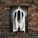 Vintage Style Art Deco Statue Study, Framed Canvas Print, Retro Style Wall Art, 1920s - 1930s style Art