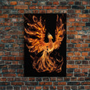 Canvas Print Of "The Phoenix" - Rebirth Art - Framed Canvas Art - Framed Wall Art - Incredibly Beautiful Phoenix Decor