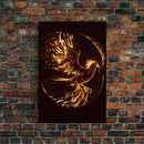 Phoenix Print on Canvas, Made From Original Artwork