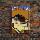 Potala Palace Wall Art, China Poster, Tibet Wall Print, Asia Wall Art, Travel Wall Print, Travel Poster, Travel Wall Art, Canvas Wall Print