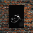 Cowboy Hat Print, Western Wall Art, Black And White, Texas Art, Minimalist Art, Wall Decor, Canvas Art, Wall Art, Framed Canvas Wall Decor