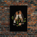 Pair Of Hawks, Birds Wall Art, Hawk Wall Decor, Animal Wall Decor, Nature Art, Wall Decor, Canvas Print, Wall Art, Framed Canvas Art