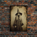 Witch Wall Decor, Dark Art Print, Horror Art Print, Weird Art Print, Canvas Print, Wall Art, Vertical Print, Home Decor, Wall Decor
