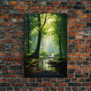 Forest Wall Art, Nature Inspired Art, Trees Art, Canvas Print, Wall Art, Vertical Print, Engagement Gift, Camper Wall Decor, Bedroom Prints