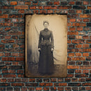 Portrait From Photo, Victorian Wall Art, Antique Photograph, Canvas Print, Wall Art, Vertical Print, Southern Decor, Victorian Woman