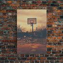 Basketball Wall Art, Sports Wall Art, Canvas Print, Wall Hanging, Portrait Art, Family Home Decor, Housewarming Gift, College Dorm Decor