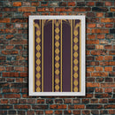 Art Deco Pattern Wall art, Framed Canvas Print, Art Deco, Canvas Wall art, Purple & gold art, Canvas wall art, Abstract art, Geometric art