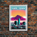 Cape Town, South Africa Wall Art, Africa Travel Poster, Travel Wall Print, Travel Poster, Travel Wall Art, Canvas Wall Print