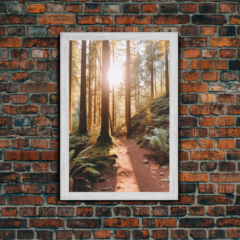 Woods Wall Decor, Sunset Wall Art, Nature Art Print, Trees Wall Art, Photography Print, Wall Decor, Canvas Print, Wall Art, Framed Canvas