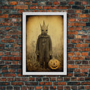 Halloween Wall Decor, Gothic Wall Decor, Creepy Wall Art, Spooky Art Print, Canvas Print, Wall Art, Vertical Print, Home Decor, Wall Decor