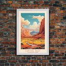 Capital Reef National Park Travel Poster Print, Canvas Print Wall Art, Utah Travel Art, Midcentury Modern Travel Decor