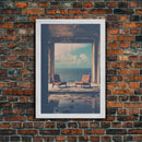 Abandoned House, Scary Wall Art, Haunted House Art, Canvas Print, Wall Hanging, Portrait Art, Entryway Prints, Bookshelf Decor, Office Print