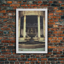 Abandoned House, Haunted House, Halloween Wall Art, Canvas Print, Wall Hanging, Portrait Art, Horror Home Decor, Spooky Art Print, Dark Art