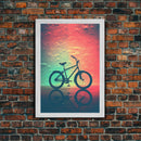Retro 1980s Bike Canvas Print, Bicycle Art, Framed Wall Art, Fine Art Photography Print, Retro Inspired Wall Decor, Man Cave Art, Office Art