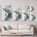 The Girl and Her Dragon, Wall Art, Fantasy Art, Art Print, Framed Canvas Art, Canvas Print, Gamer Decor, Gamer Girl Gift