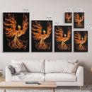 Canvas Print Of "The Phoenix" - Rebirth Art - Framed Canvas Art - Framed Wall Art - Incredibly Beautiful Phoenix Decor