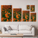 Nordic Medusa Pop Art Canvas Print, Classic Portrait Posters and Prints, Canvas for Living Room Home Decor, ready to hang canvas print