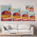 Uluru Wall Art, Red Centre, Australia Poster, Australia Wall Print, Travel Wall Print, Travel Poster, Travel Wall Art, Canvas Wall Print