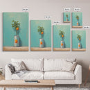 Orange Tree In Can Wall Decor, Fruit Wall Art, Kitchen Wall Art, Minimalist Wall Art, Wall Decor, Canvas Print, Wall Art, Framed Canvas Art