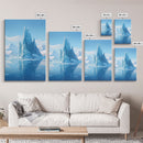 Iceberg Wall Art, Iceland Wall Art, Seascape Wall Print, Canvas Print, Wall Art, Vertical Art, Gift For Family, Above Couch Wall Art