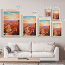 Bryce Canyon National Park Travel Poster Print, Canvas Print Wall Art, Utah Travel Art, Midcentury Modern Travel Decor