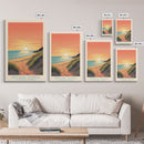 Indiana Dunes National Park Travel Poster Art, Canvas Print Wall Art, Indiana Travel Art, Midcentury Modern Travel Decor, Wall Art