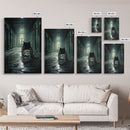 The Abandoned Asylum, Halloween Wall Art, Scary Wall Art, Canvas Print, Wall Hanging, Portrait Art, Horror Home Decor, Dorm Room Art
