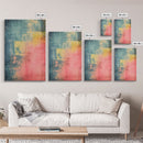 Denim Canvas Print Wall Art, Tie Dye Denim Texture Print On Canvas, Unique Wall Art, Boho Style Art, Minimalist Wall art