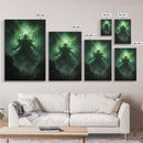 The Call Of Cthulhu - Portrait Of The Grim Reaper - Framed Canvas Print - Halloween Decor - Halloween Clearance - HP Lovecraft