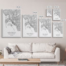 San Diego Street Map, California Map, City Map Print, Minimalist Art, Wall Art, Canvas Print, Office Wall Art, Best Friend Gifts, Travel Art