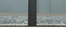 2x3 Hand Knotted Ivory and Charcoal Geometrical Design Wool Area Rug by The Rug Decor
