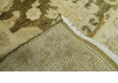 Hand-Knotted Traditional Oushak Wool Area Rug 2x3 - Olive Beige Gray by The Rug Decor