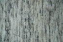 Area Rug 2x3 Charcoal Silver Ivory Modern Abstract Hand Loomed Wool Bamboo Blend