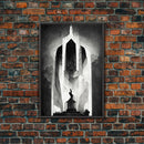 Vintage Style Art Deco Statue Study, Framed Canvas Print, Retro Style Wall Art, 1920s - 1930s style Art