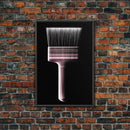 Paint Brush Wall Decor, Brush Art, Craft Room Wall Art, Minimalist Print, Wall Decor, Canvas Print, Wall Art, Framed Canvas
