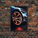 Car Guy Wall Art, Exotic Super Car Deep Dish Rims, Office or Man Cave Art, Automotive Photography, Sports Car Wall Art