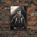 World War 2, Vintage Photo, Aviation Wall Art, Pilot Wall Art, Canvas Print, Wall Art, Vertical Print, Gift For Him, Office Wall Art