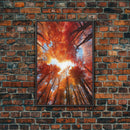 Fall Wall Art, Trees Art Print, Nature Wall Art, Canvas Print, Wall Art, Vertical Art, Nature Lover Gift, Modern Office Art, Living Room Art