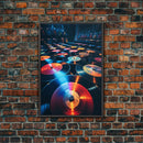 Vinyl Record, Retro Wall Art, Music Room Art, Canvas Print, Wall Hanging, Portrait Art, Living Room Wall Art, Birthday Gift, Office Prints