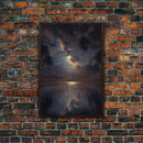 Ocean Reflection Night Sky Stars Galaxy Fine Art Print, Wall Art Print, Wall Poster, Wall Décor