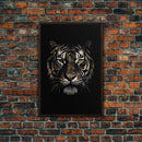 Beautiful Tiger Portrait Art Print, Framed Wall Art, Canvas Print, Big Cat Art, Tiger Painting