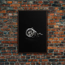 Classic Wrist Watch Wall Art, Watch Art, Watch Face, Black And White, Minimalist Print, Wall Decor, Canvas Print, Wall Art, Framed Canvas