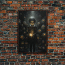 Dark Fantasy Art, Spooky Decor, Goth Decor, Canvas Print, Wall Art, Vertical Print, Dark Wall Art, Video Game Art, Gaming Wall Decor