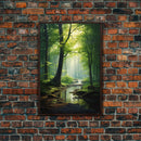 Forest Wall Art, Nature Inspired Art, Trees Art, Canvas Print, Wall Art, Vertical Print, Engagement Gift, Camper Wall Decor, Bedroom Prints