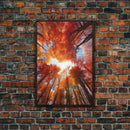 Fall Wall Art, Trees Art Print, Nature Wall Art, Canvas Print, Wall Art, Vertical Art, Nature Lover Gift, Modern Office Art, Living Room Art