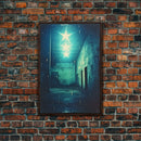 Abandoned Building, Spooky Art Print, Horror Home Decor, Canvas Print, Wall Hanging, Portrait Art, Anniversary Gift, Tiny House Decor