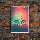 Retro 1980s Bike Canvas Print, Bicycle Art, Framed Wall Art, Fine Art Photography Print, Retro Inspired Wall Decor, Man Cave Art, Office Art